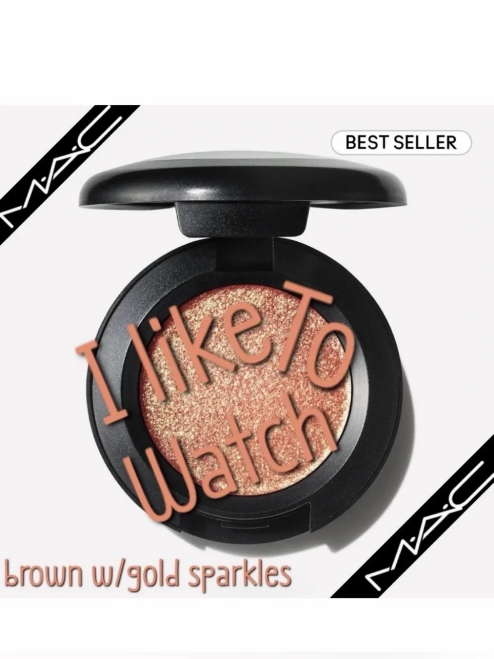 Mac Dazzleshadow I Like To Watch Brown Gold Sparkles Brand New in Box Authentic